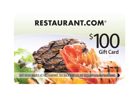 $100 Restaurant.com Giveaway