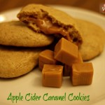 apple cider caramel cookies