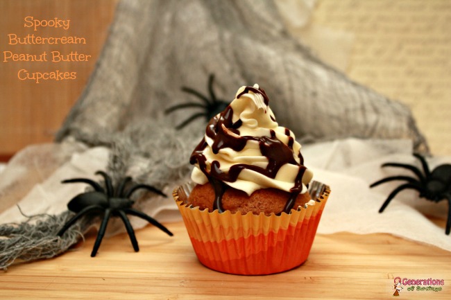 peanut butter cupcakes, halloween recipe, easy cupcake recipe