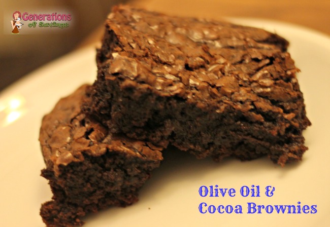 olive oil and cocoa brownies recipe