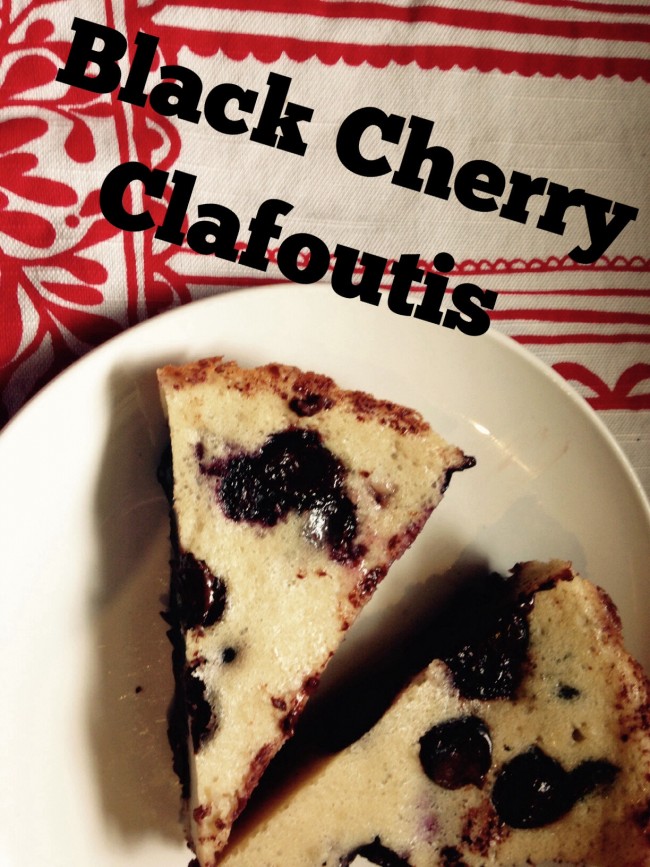 Black Cherry Clafoutis Recipe, Meatless Monday