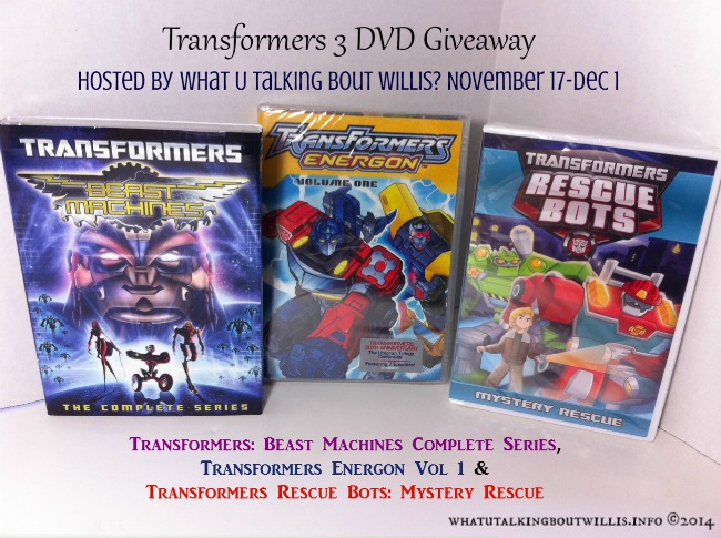 Three Transformers DVD’s Giveaway