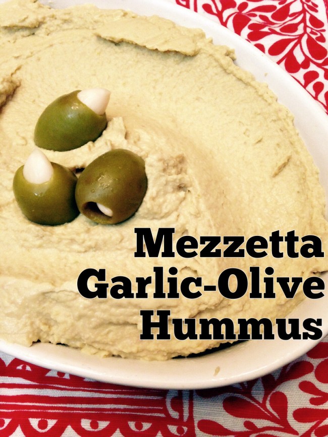 Mezzetta Garlic Stuffed Olive Hummus Recipe & Fire-Roasted Red Pepper Hummus