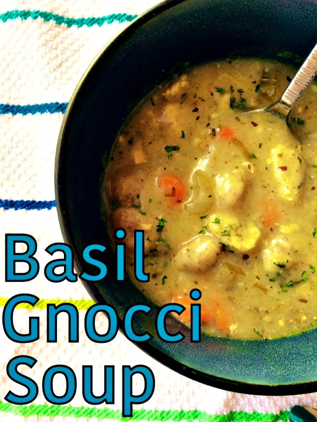 meatless monday, basil gnocci soup, soup recipe, vegan