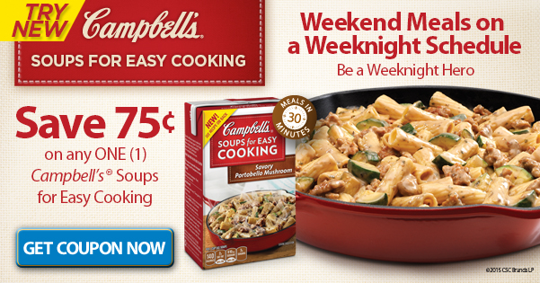 campbells coupon, campbells soup for easy cooking