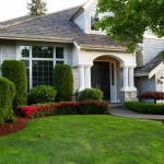 Clean exterior home during late spring season