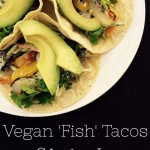 Vegan Fishless Tacos with Cilantro-Lime Broccoli Slaw Recipe, meatless monday, vegan, taco tuesday