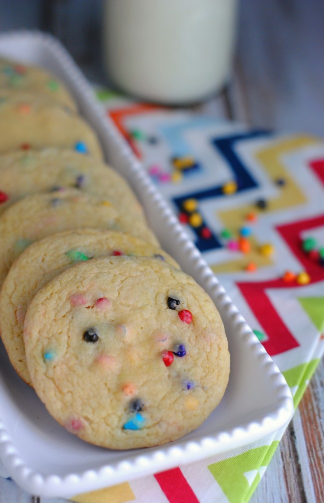Rainbow Cake Mix Cookies Recipe