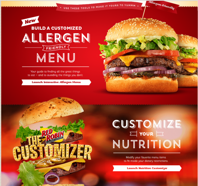 Dining Out with Red Robin’s New Interactive Allergen Friendly Menu