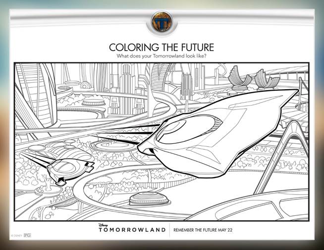 Tomorrowland Coloring & Activity Sheets #Tomorrowland