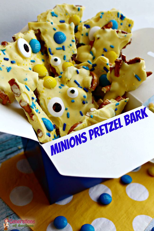Minions Pretzel Bark Recipe