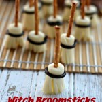 witch broomstick craft, food craft, halloween craft for kids,