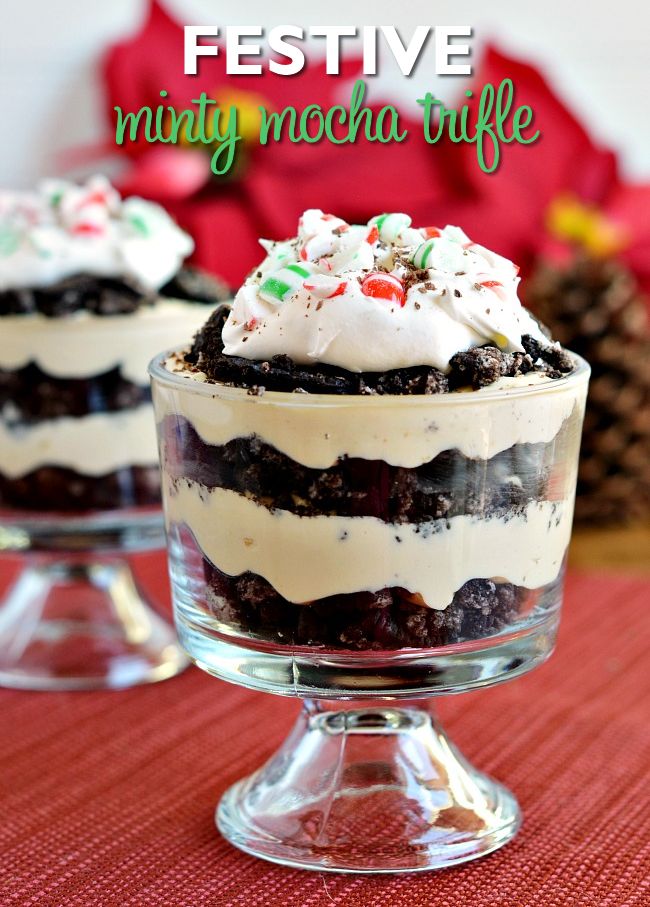 Festive Minty Mocha Trifle Recipe