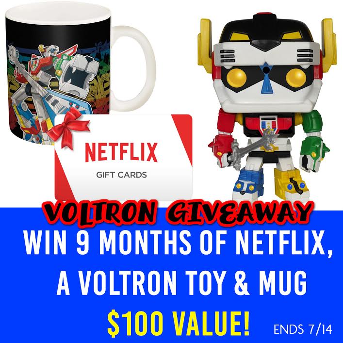 Amazing Voltron Giveaway – 6 months of Netflix, Voltron Toy and Mug!