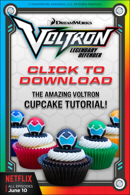 Voltron Legendary Defender – New Cupcake Tutorial & New Clip