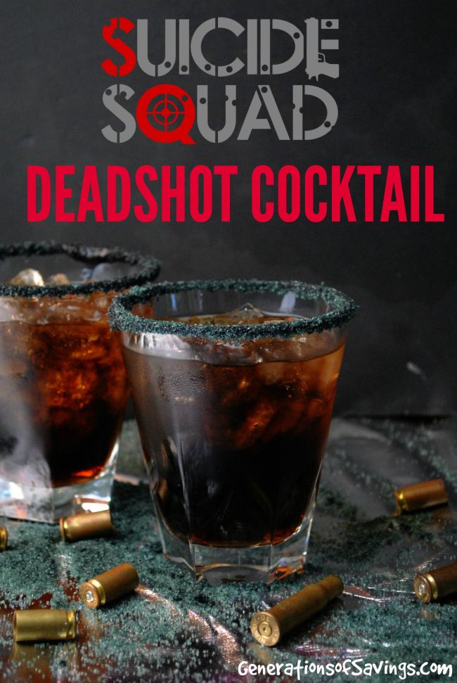 Suicide Squad Inspired Deadshot Cocktail Recipe