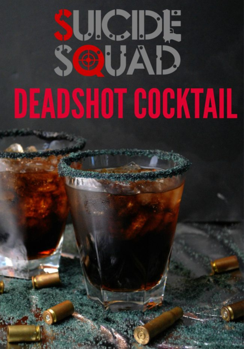 Suicide Squad Inspired Deadshot Cocktail Recipe