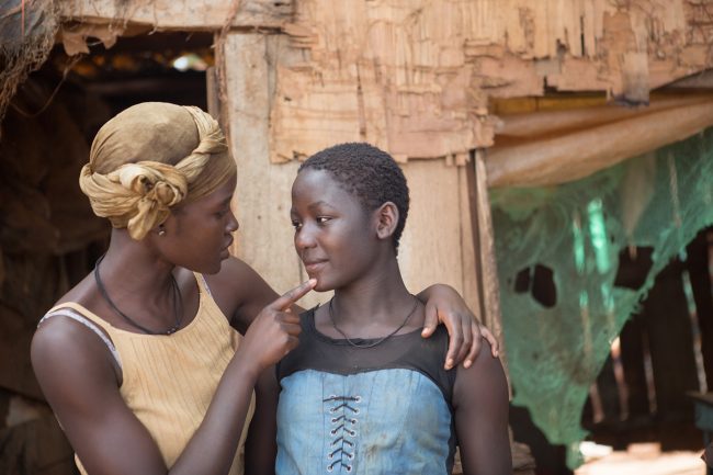 Oscar (TM) winner Lupita Nyong'o and newcomer Madina Nalwanga in Disney's QUEEN OF KATWE, the vibrant true story of a young girl from rural Uganda whose world rapidly changes when she is introduced to the game of chess. The powerful film also stars David Oyelowo and is directed by Mira Nair.