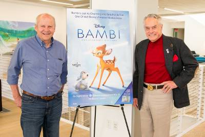 Learning about Bambi with Donnie Dunagan (Bambi), Peter Behn (Thumper) #BambiBluray