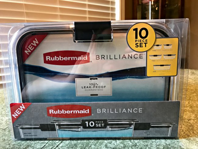 Rubbermaid BRILLIANCE Food Storage Containers for the Unorganized Home #StoredBrillantly