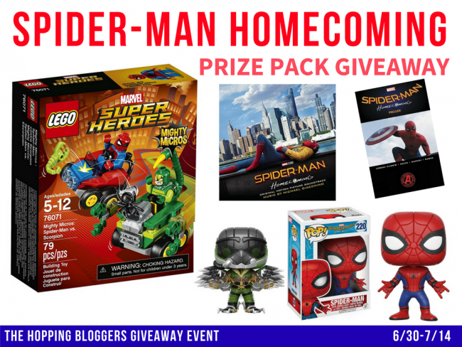 Spider-Man Homecoming Prize Pack Giveaway #SpidermanHomecoming
