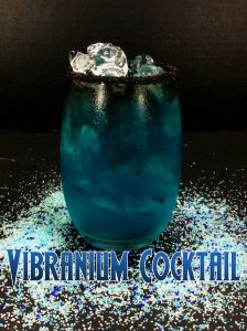 Black Pather Inspired Vibranium Cocktail Recipe for MARVEL Fans!