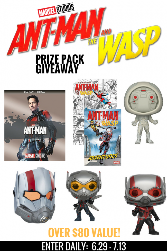 Ant-Man and the Wasp Prize Pack Giveaway #AntManandWasp