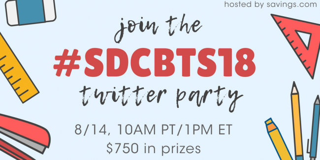 RSVP for the #SDCBTS18 Twitter Party