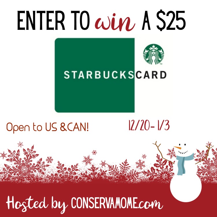 $25 Starbucks Giftcard Giveaway
