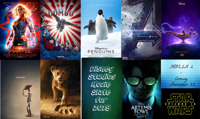 disney movies, 2019 movie slate