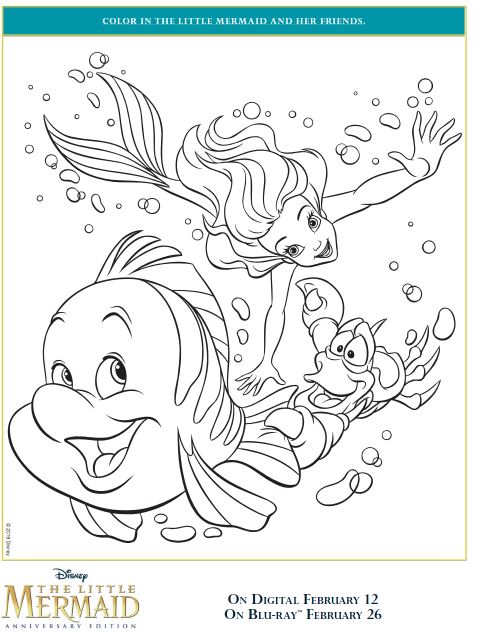 Celebrate Disney’s The Little Mermaid’s 30th Anniversary with Printable Activity Pages