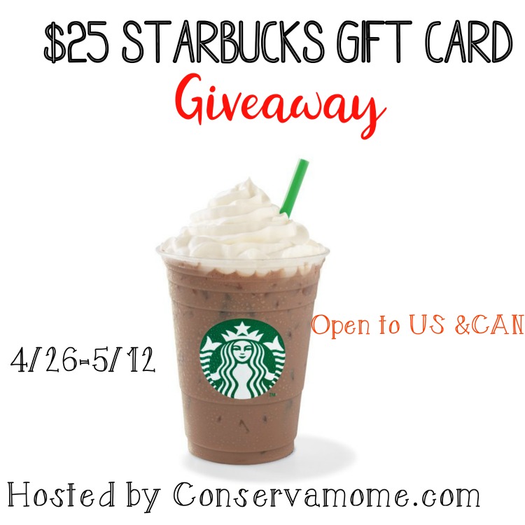$25 Starbucks Gc Giveaway Ends 5/12