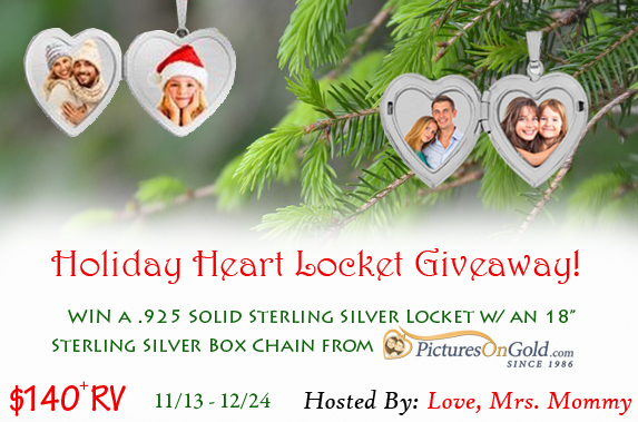 Holiday Heart Locket Giveaway