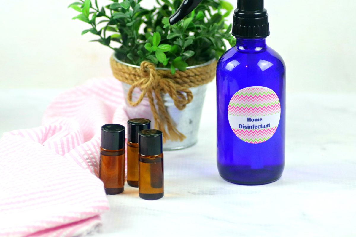 Homemade Disinfectant Cleaner with Essential Oils