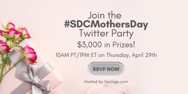 Mother’s Day Twitter Party with $3,000 in Prizes Thursday April 29th